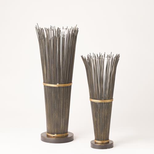 Wire Vases-Bronze