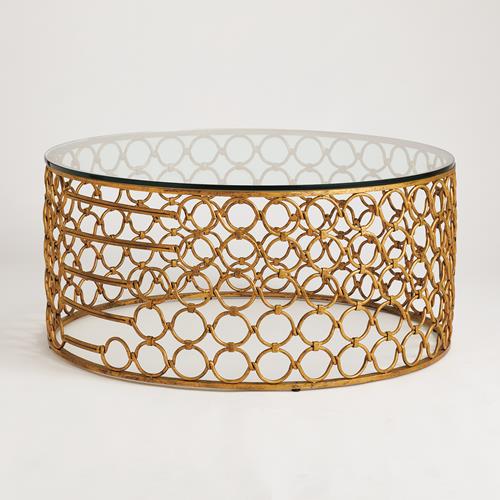 Loop Cocktail Table-Gold