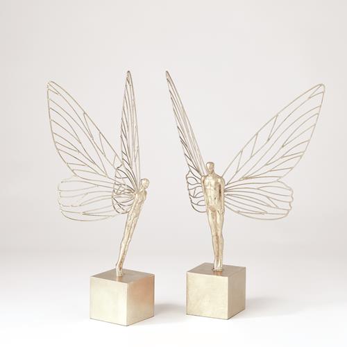 Winged Man and Woman-Silver