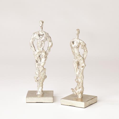 Solitaire Man and Woman-Silver