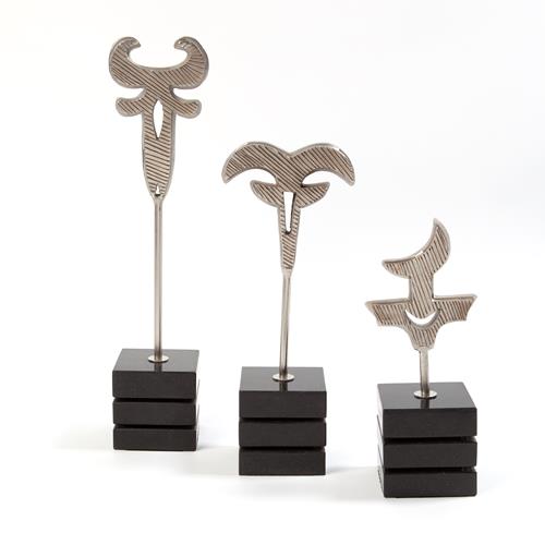 Polynesian Symbol Sculptures-Nickel Polynesian Symbol Sculptures-Nickel