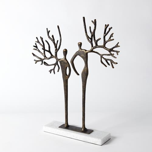 Branch Man and Woman-Bronze