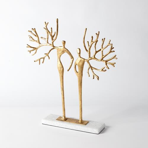 Branch Man and Woman-Gold Leaf