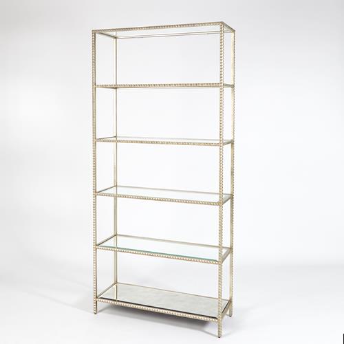 Stud Etagere-Silver Leaf