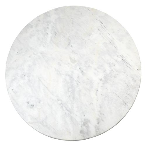 Flute Table Top-Round-White Marble-60
