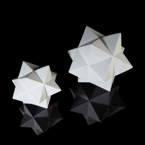 Stellated Dodecahedron-Matte White Stellated Dodecahedron-Matte White