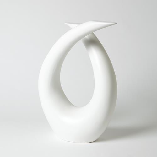 Loop Sculpture-Matte White