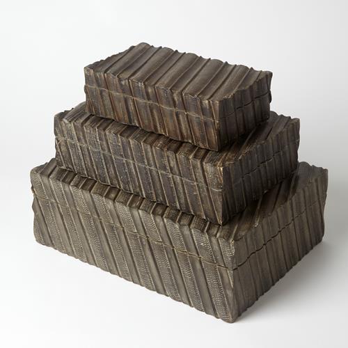 Tara Carved Box-Grey Tara Carved Box-Grey