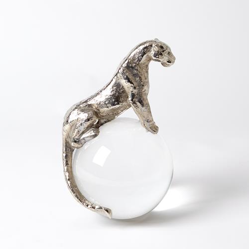 Jaguar on Crystal Sphere-Nickel