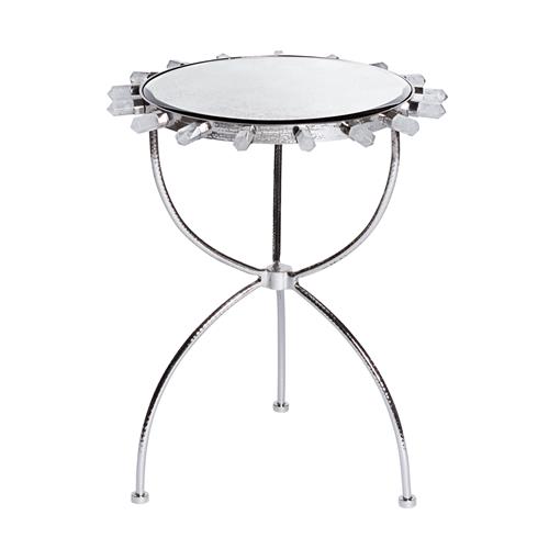 Lola Quartz Table-Nickel Lola Quartz Table-Nickel