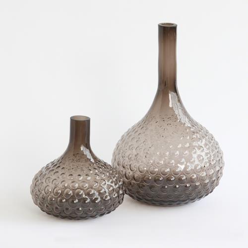 Glass Bulb Vase-Smoke Glass Bulb Vase-Smoke