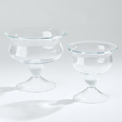 Pedestal Bowl-Clear Pedestal Bowl-Clear