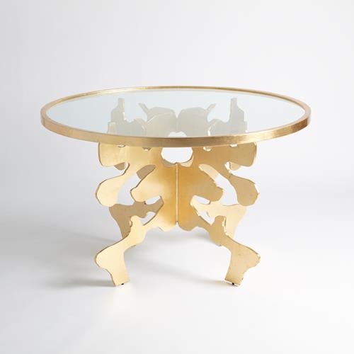 Ink Blot Dining Table-Gold Leaf-48