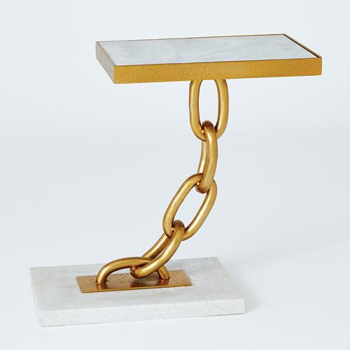 Link Side Table-Gold