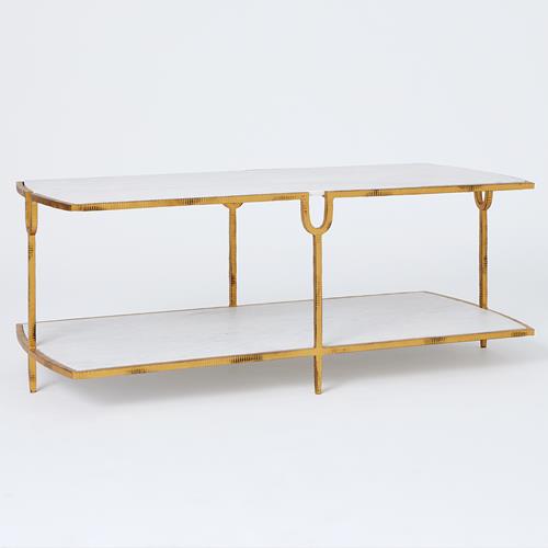 Curve Cocktail Table-Gold
