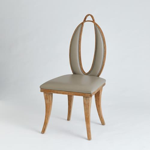 Adelaide Chair-Grey Leather