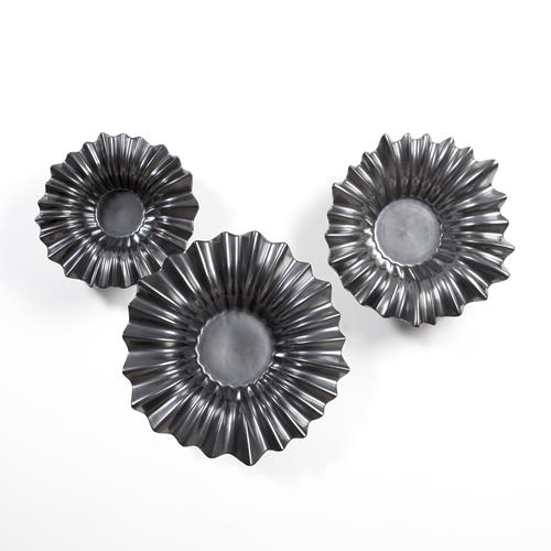 Wavy Bowls-Hematite Wavy Bowls-Hematite