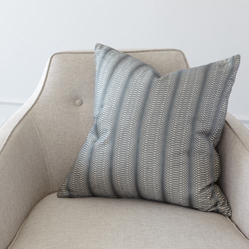 Penny Pillow-Grey Embroidered Penny Pillow-Grey Embroidered