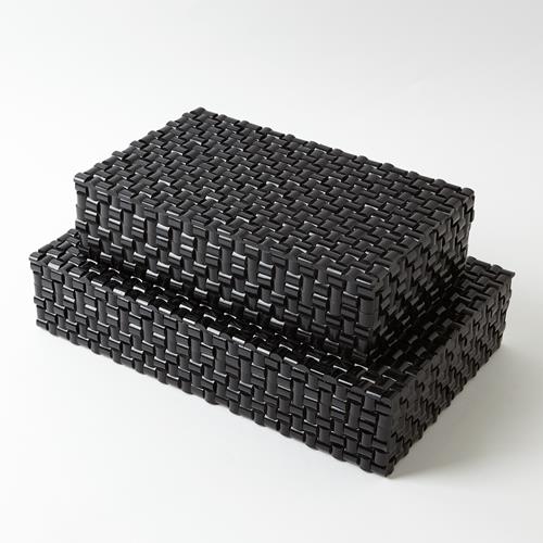 Horn Boxes - Woven Black