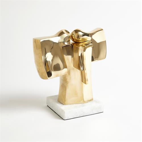 Abstract Dual Figure Sculpture-Brass Abstract Dual Figure Sculpture-Brass