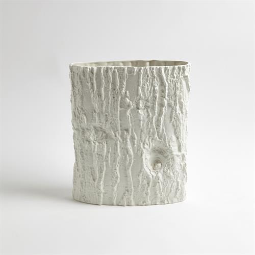 Acacia Ellipse Vase-Matte White Acacia Ellipse Vase-Matte White