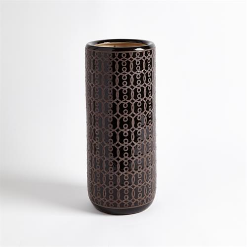 Linked Relief Umbrella Stand-Espresso Linked Relief Umbrella Stand-Espresso