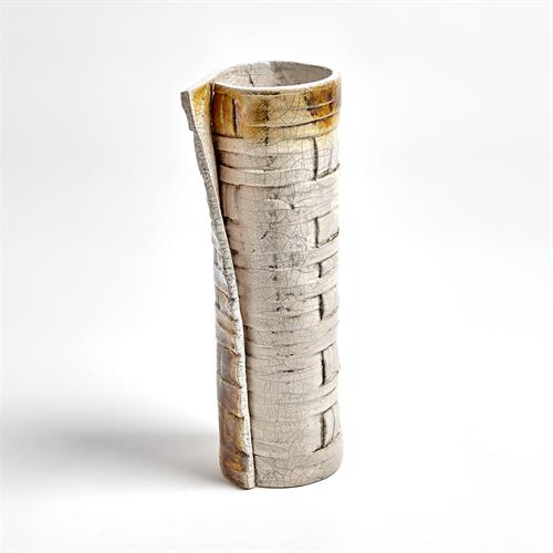 Wrapped Woven Vase-Raku Wrapped Woven Vase-Raku