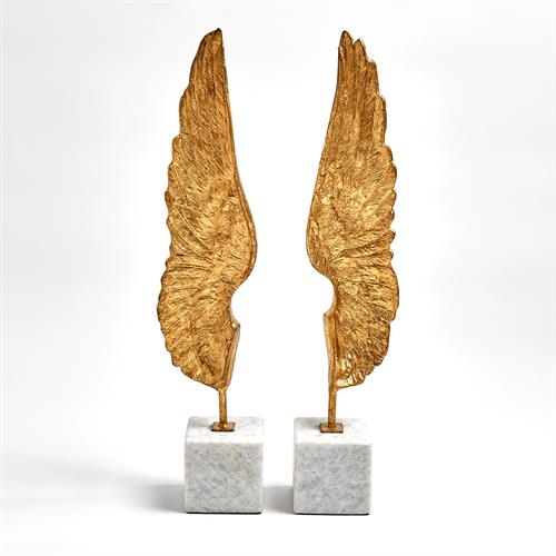 Wings Sculpture-Gold Leaf-Pair