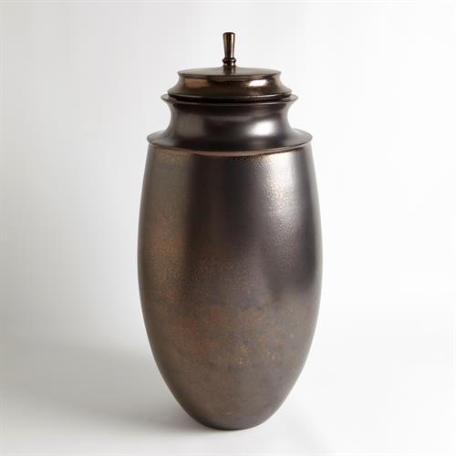 Grande Cornice Jar-Bronze Grande Cornice Jar-Bronze