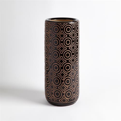 Bullseye Relief Umbrella Stand-Espresso Bullseye Relief Umbrella Stand-Espresso
