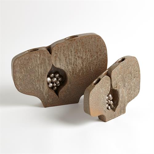 Seed Pod Vases-Metallic Seed Pod Vases-Metallic