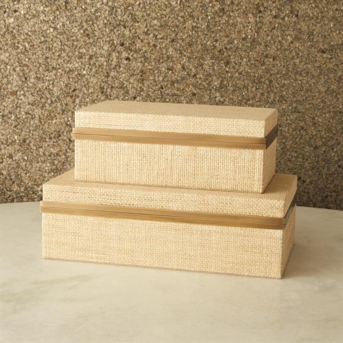 Vaux Hall Boxes-Woven Raffia Vaux Hall Boxes-Woven Raffia