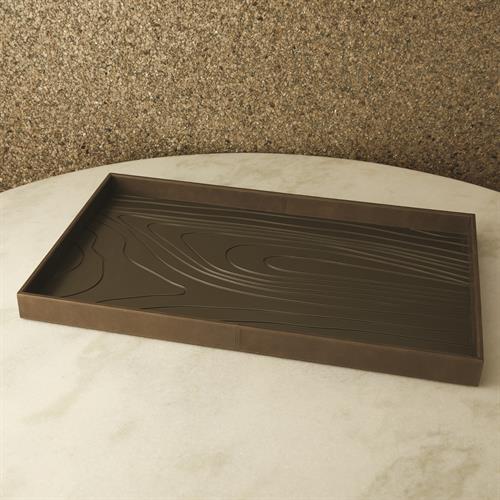 Wood Grain Tray-Charcoal Wood Grain Tray-Charcoal