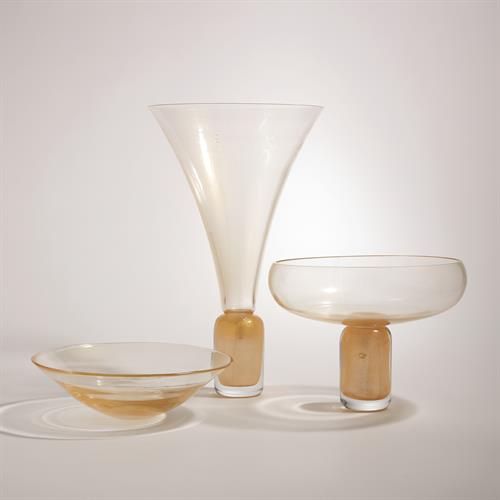 Golden Gold Trumpet Vase Golden Gold Trumpet Vase