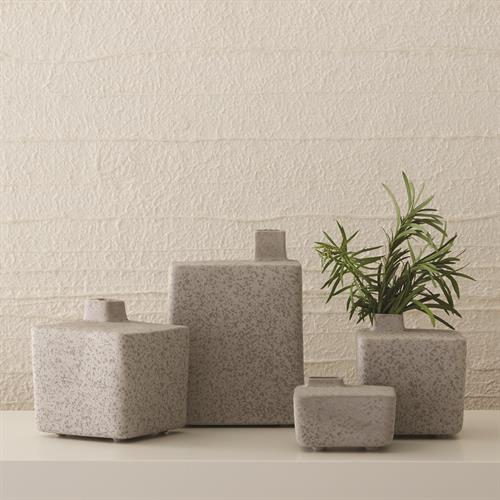 Square Chimney Vases-Grey Square Chimney Vases-Grey