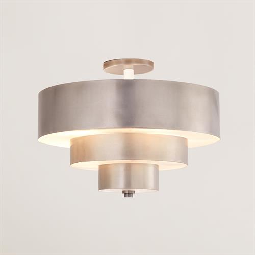 Saturn Flush Mount-Antique Nickel Saturn Flush Mount-Antique Nickel
