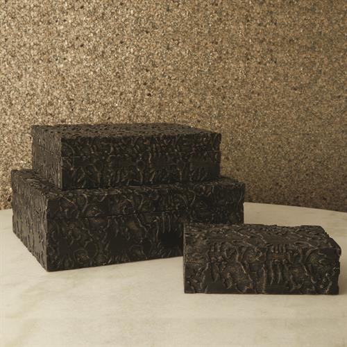 Dentwood Boxes-Weathered Black Dentwood Boxes-Weathered Black