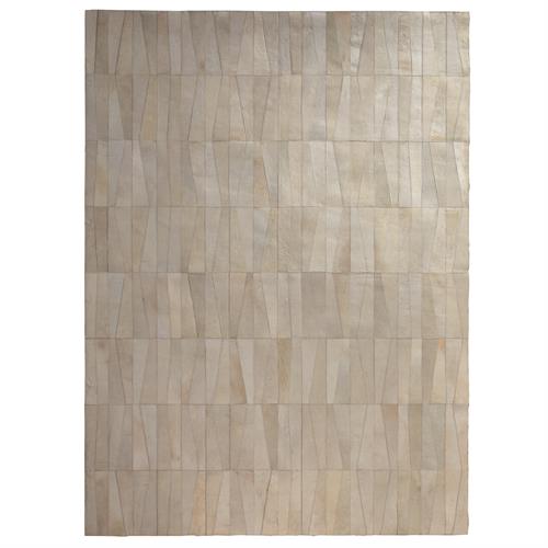 Inlay Hair-on-Hide Rug-Ivory Inlay Hair-on-Hide Rug-Ivory