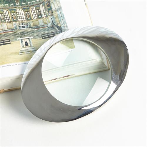 Oval Magnifying Glass-Nickel Oval Magnifying Glass-Nickel