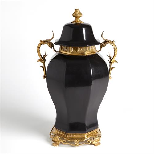 Urn w/Handle-Brass Urn w/Handle-Brass