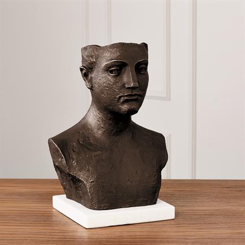 Head Sculpture-Cast Iron
