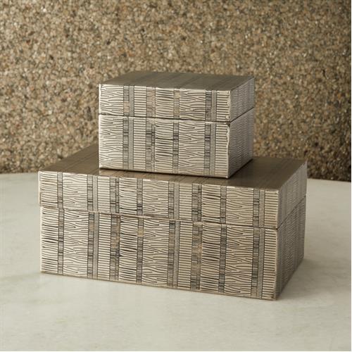 Kokoro Etched Boxes-Nickel Kokoro Etched Boxes-Nickel