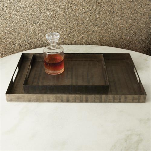 Kokoro Etched Rectangular Trays-Nickel Kokoro Etched Rectangular Trays-Nickel