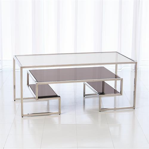 One-Up Cocktail Table-Stainless Steel Finish