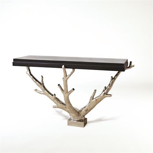 Console Tables, Global Views Hammered Console Table