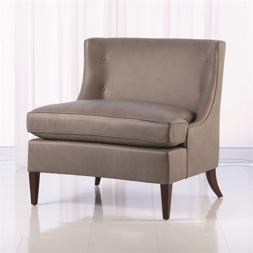 Severn Lounge Chair-Grey Leather
