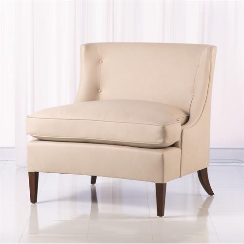 Severn Lounge Chair-Beige Leather