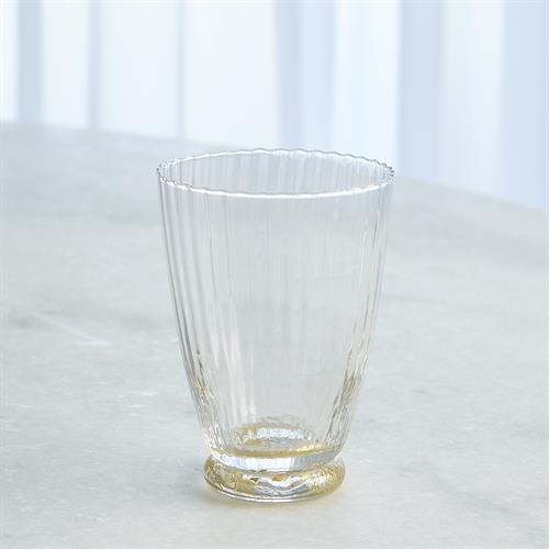 Footed Juice Glass-Gold