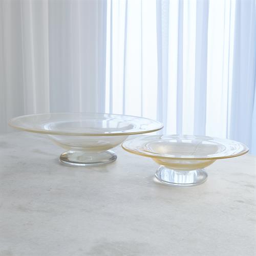 Granilla Footed Bowl-Golden Granilla Footed Bowl-Golden