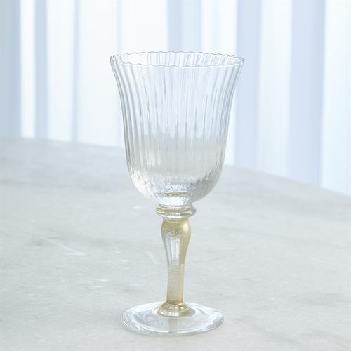 Tall Wine Glass-Light-Gold